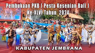Bali Arts Festival (PKB) Parade 2024 Jembrana Regency Ambassadors