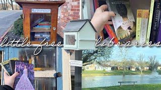 ✨little free library vlog | book HAUL & UNHAUL