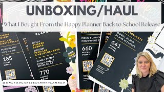 Unboxing | What I Bought From the Happy Planner Back-to-School Release