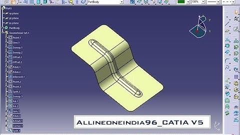 Adding Curved bead or stiffener  Automotive BIW Design_BIW Design _Stiffener addition #cad #catiav5
