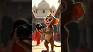 Monkey Vlogger At Prem Mandir Dekho Kaise Banaya Apna Pehla Vlog
