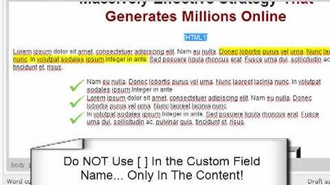 Very Useful Wordpress Plug In When Working With Videos or Other HTML