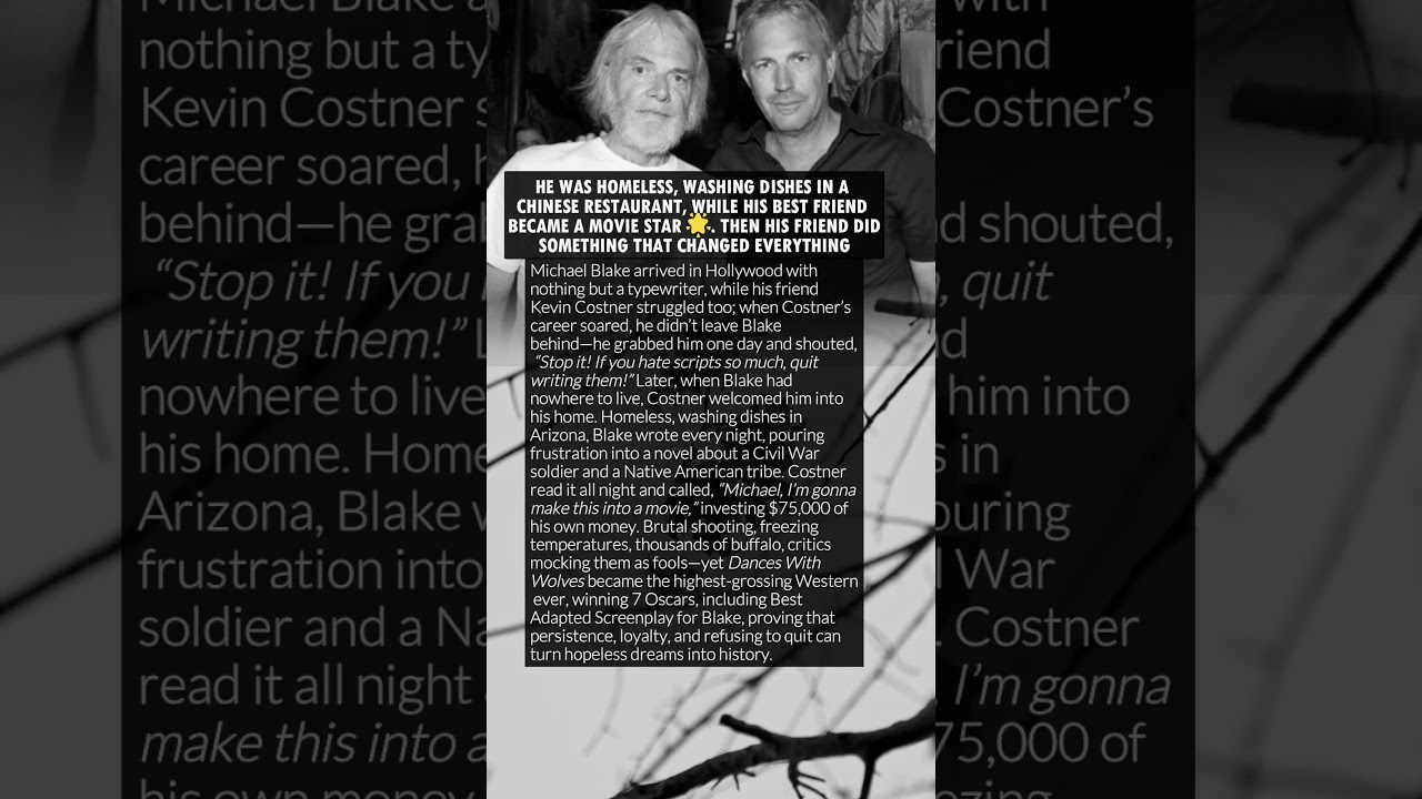 HE WAS HOMELESS, WASHING DISHES IN A CHINESE RESTAURANT, WHILE HIS BEST FRIEND BECAME A MOVIE STAR