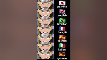 Naruto saying Sasuke in different languages🥶 #naruto #sasuke #anime #ytshorts #shorts