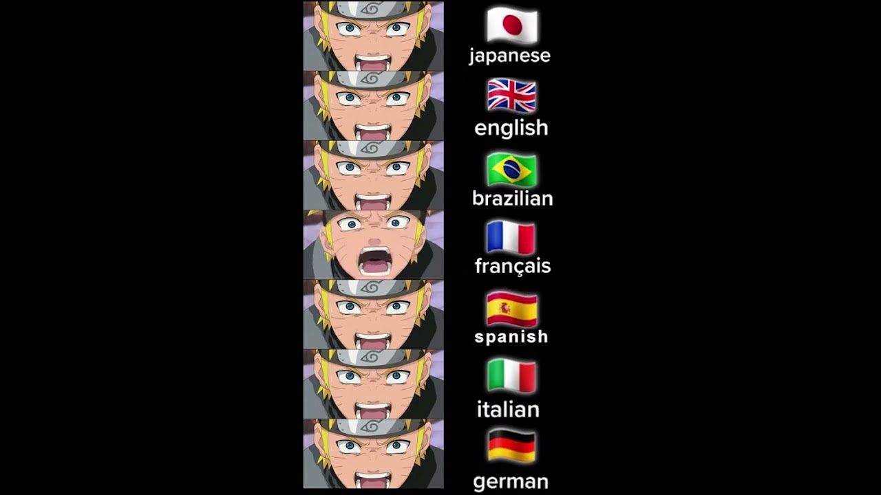 Naruto Saying Sasuke In Different Languages Anime Ytshorts Shorts