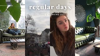 regular days [ studying, coffee dates, relaxing & working out ]