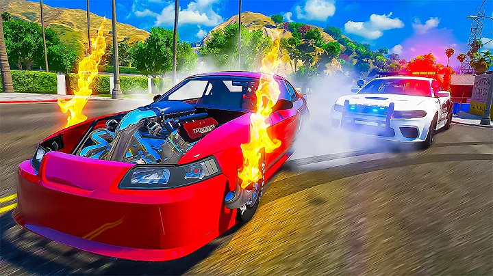 Robbing Banks With 4700hp Drag Cars in GTA 5 RP