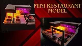 BUAT MINIATUR Kafe dan Restoran Karton! #minirestaurant