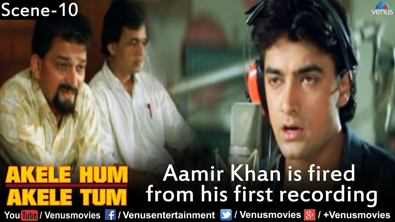 Aamir Khan is Fired from his first Recording Akele Hum Akele Tum