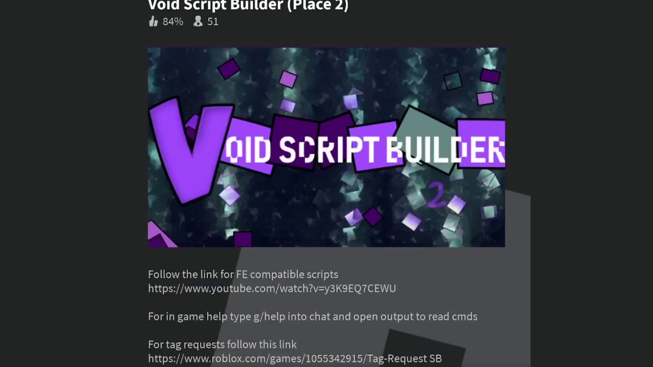 Roblox Void Script Builder Abusing Scripts Got Kicked Youtube - roblox fe scripts void script builder