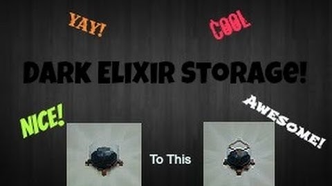 Clash of Clans-Upgrading Dark Elixir Storage