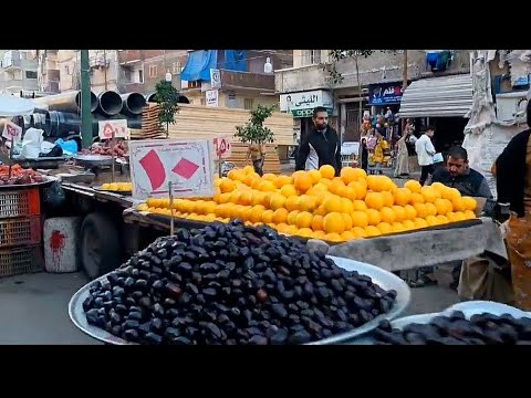 جولة من قلب العصافرة وسوق المعهد الديني و شارع 30 اسكندريه الان