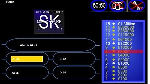 How to Create Who Wants To Be A Millionaire in C#