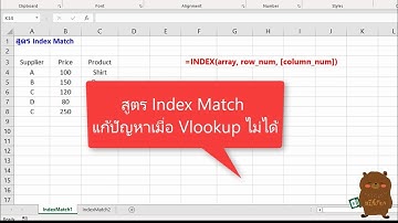 Index Match ตอนที่1: แก้ปัญหา VLOOKUP ไม่ได้