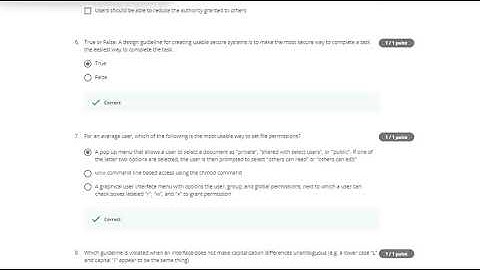 Week 4 Quiz - Guidelines for Usable Security