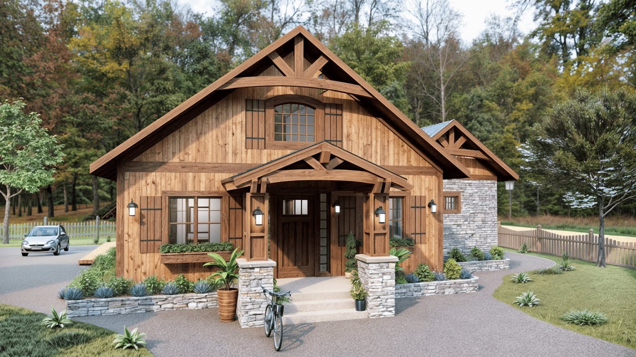 Peaceful and Cozy: Inside a Stunning 3 Bedroom Cottage 40'x50' (12x14m ...