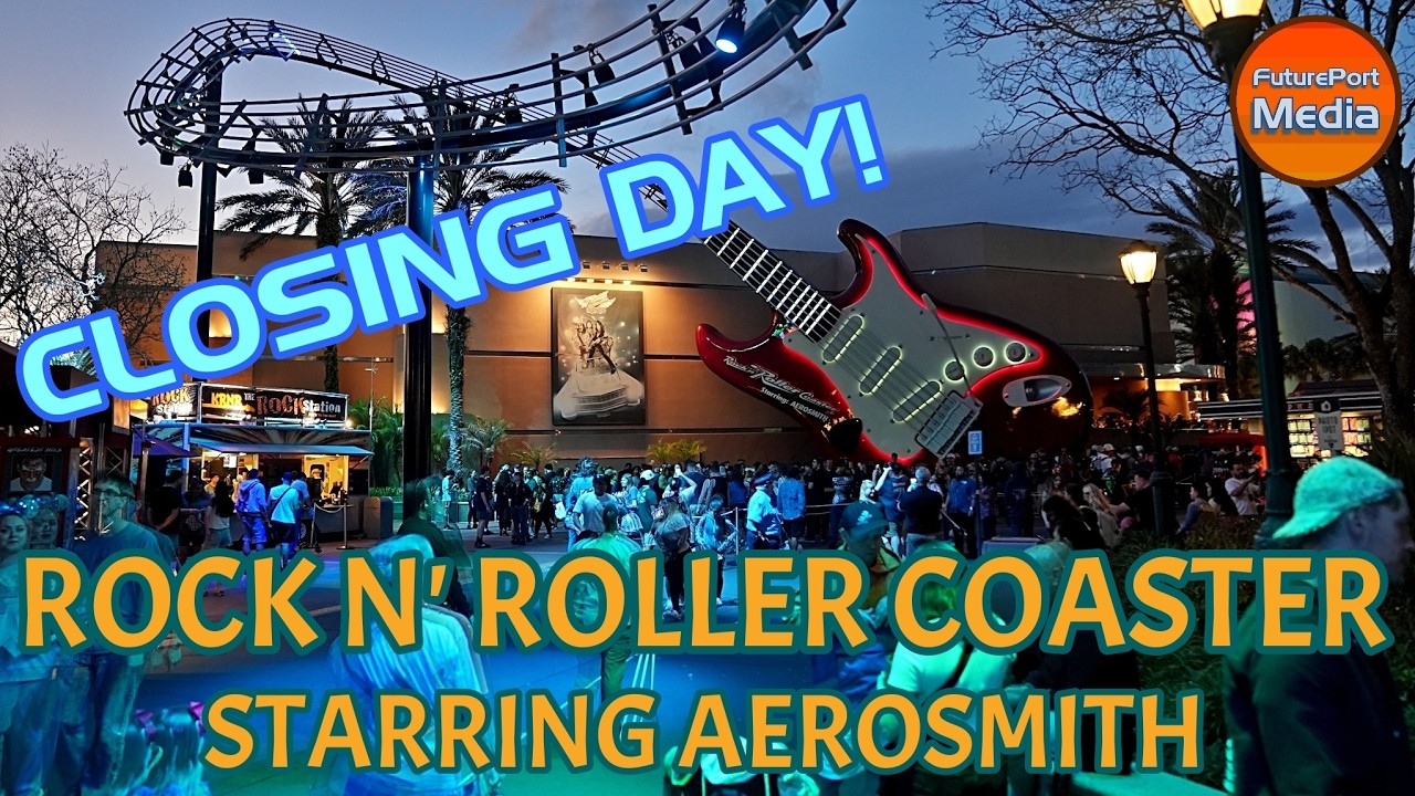 CLOSING DAY! Rock N' Roller Coaster Starring Aerosmith | Early Morning & Late Night POVs | 3/1/26