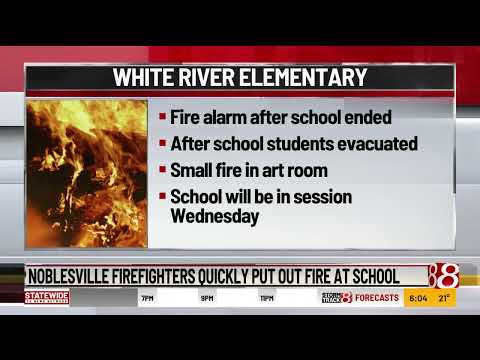 Noblesville firefighters quickly put out fire at White River Elementary School