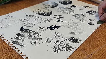Mark Making with natural materials (such as leaves and flowers)