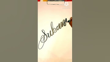 name writing/ subanu #shorts #calligraphy #art #handwriting #cursive #letters #trending #yt