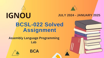 BCSL-022 Solved Assignment July-24/Jan-25 || BCA(2nd Sem)|| IGNOU Assignment Solutions(2024-25)