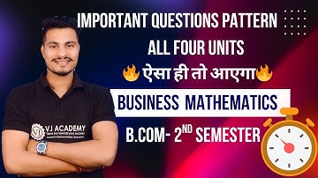 Business Mathematics Question Paper Review 2025 B.Com 2nd Sem| NEP | All Chhattisgarh Universities