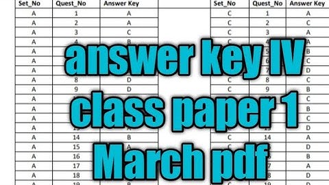 #jkssb #1 March #IV class paper #answer key #pdf below description