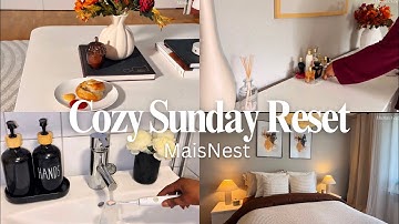 Cozy Sunday Reset | Cleaning, Grocery Haul, Cooking & Baking | Slow Living In Sweden 