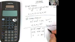 Solving Determinants Used for Triple Scalar Product with TI36x Pro