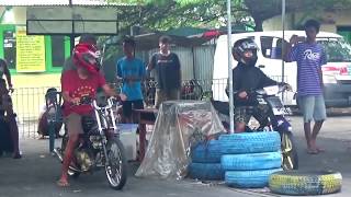 Heboh Laga Gokil Supra Vs Fu Drag Bike Indonesia 201 Meter