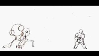 Gotrek fights Rat-Ogre PENCIL TEST