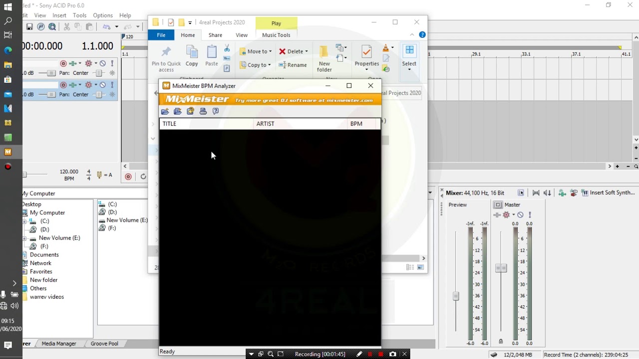 HOW TO BPM A SONG USING SONY ACID 6 PRO BY SELECTOR PW 4REAL +256708642719