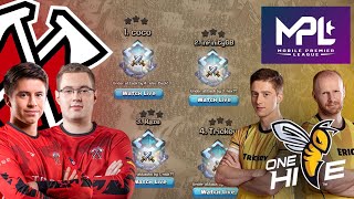 Tribe Gaming vs OneHive Rematch! MPL Quarter Finals 10v10 LIVE War | Clash of Clans