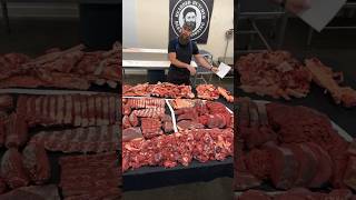 Cutting Bison. 🦬 #shorts #viral #fyp #butcher #meat #bbq