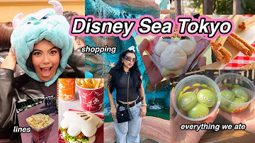 WHAT I ATE AT DISNEY SEA!! Tokyo DisneySea Vlog 🇯🇵✨🏰🌠