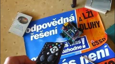 Remote controlled robot with RC5 protocol.