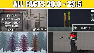 😻 ALL THE SECRET FACTS FROM UPDATE 20.0 TO 23.5! - Melon Playground Sandbox