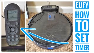 eufy 11S Robot Vacuum Cleaner How To Set / Program Auto Clean Time on Remote Control screenshot 3