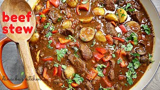 Easy to make Hearty Beef Stew Recipe  - cook this classic beef stew for breakfast, lunch, and dinner