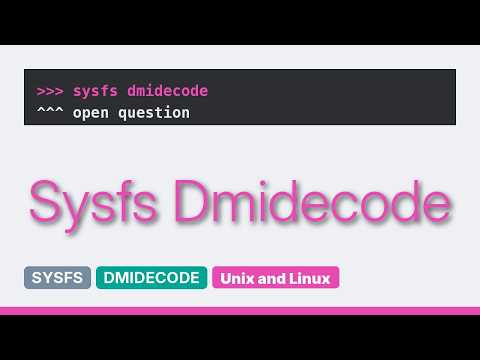 Unix & Linux: Reconstructing dmidecode binary dump from /sys/firmware/dmi/tables (2 Solutions!!)