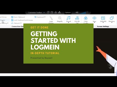 LogMeIn Tutorial.  Learn Remote Control, set up Dual Monitors and more, so you can work from home.