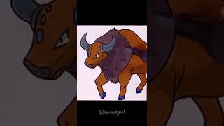 Drawing and Coloring - Pokémon Tauros #128