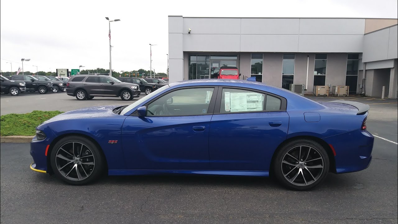 2018 Charger R T Scatpack Indigo Blue The Adjusted Markup Price