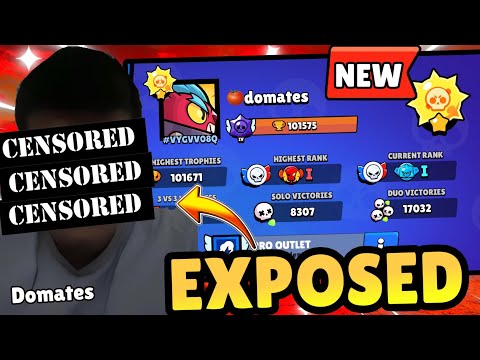 NO WAY DOMATES😲😲HIS OLD ACCOUNT and FACE were EXPOSED by a WINTRADER🤡 `Brawl Stars English