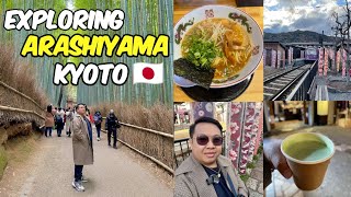 Exploring Kyoto Arashiyama!🇯🇵 Bamboo forest, Togetsu Bridge, Ramen, Pecan Chocs, & Matcha Latte