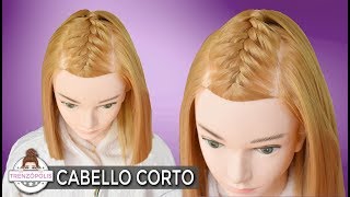 Peinados para CABELLO CORTO con Trenzas Faciles y Rapidas de Hacer