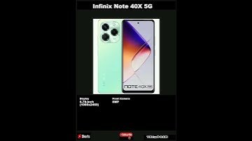 Infinix Note 40X 5G SmartPhone Features|Shorts