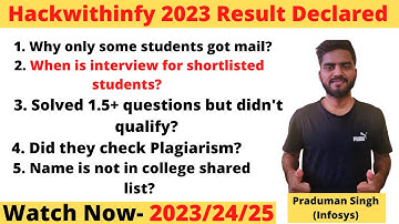 hackwithinfy result declared | hackwithinfy 2023 result | advantage round result declared #infosys