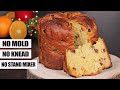 Panettone Easy No Mold No Knead Italian Fruit Christmas Bread How Tasty Channel