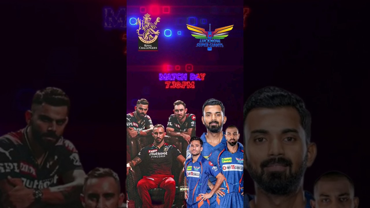 MATCH DAY IPL RCB VS LSG YouTube